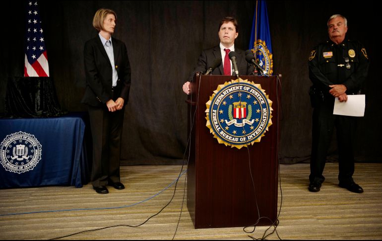 Autoridades del FBI anuncian el hallazgo durante una conferencia de prensa. AP/R. Tsong-Taatarii