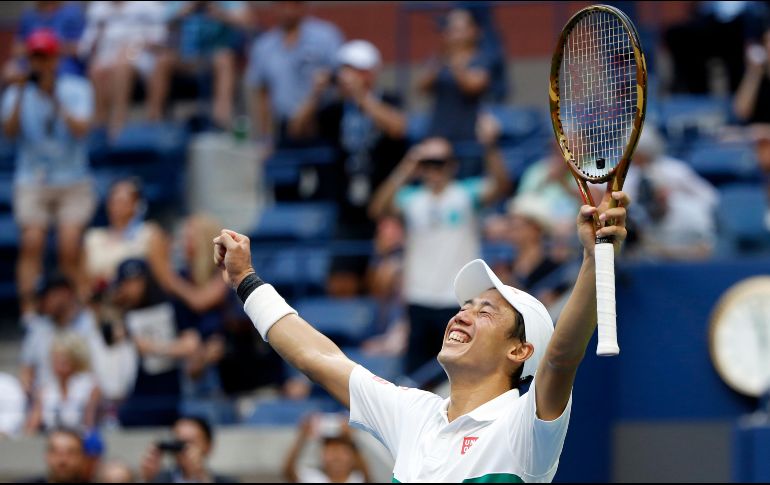 Nishikori se medirá ahora en la penúltima instancia al ganador del duelo entre Novak Djokovic  y John Millman. AP / J. DeCrow