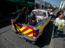 El paro de marzo pasado obligó a las autoridades a brindar traslados a los ciudadanos.  EL INFORMADOR/F. Atilano