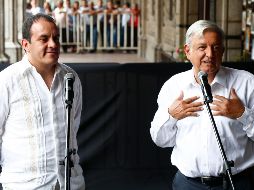López Obrador dio entrevista a medios, tras un encuentro con el gobernador de Morelos, Cuauhtémoc Blanco. SUN / Y. Xolalpa