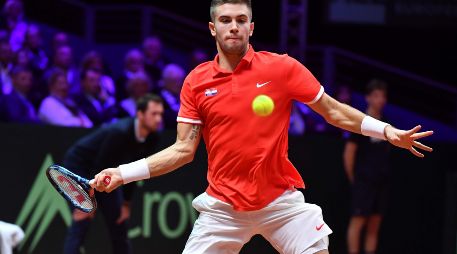Chardy, que se presentaba invicto en tierra batida interior en Copa Davis, fue incapaz de estar a la altura de un Coric (foto) pleno de confianza, tras firmar la mejor temporada de su carrera. AFP / P. Huguen