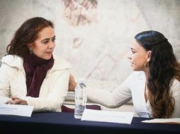 Adriana Cruz y Giovana Jaspersen trabajaran en conjunto por la cultura. CORTESÍA / SECRETARIA DE CULTURA