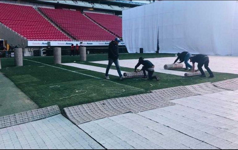 Todo parece indicar que para el lunes, la cancha no estará maltratada, lo cual es una buena noticia. EL INFORMADOR / A. Ramírez