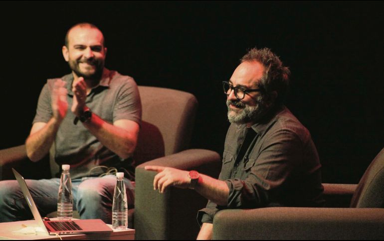 Carlos Gómez Iniesta y Eugenio Caballero en el marco del FICG. EL INFORMADOR / G. Gallo