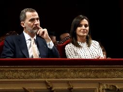 Los reyes Felipe VI y Letizia, durante la sesión inaugural del VIII Congreso Internacional de la Lengua Española (CILE). EFE/Mariscal VIII