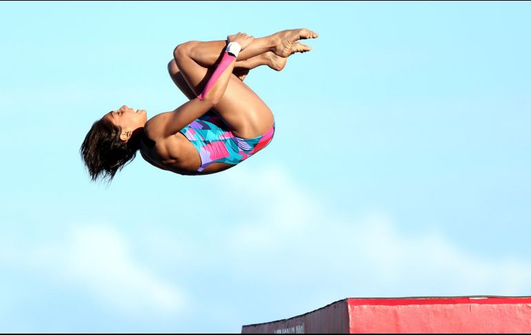 La atleta se ubicó en el tercer lugar de la eliminatoria con 296.10 puntos. EL INFORMADOR / ARCHIVO