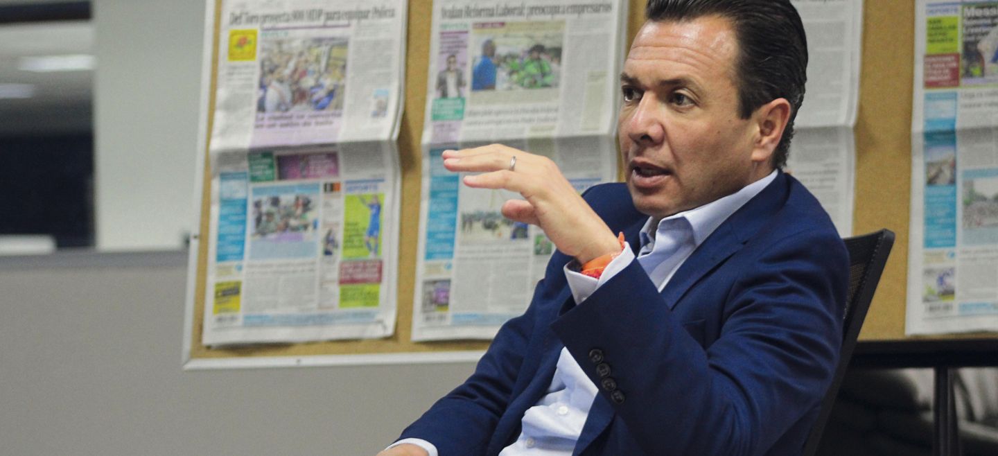 Pablo Lemus remarca que en 2015 les heredaron un presupuesto de 841 millones de pesos para seguridad pública; sin embargo, para este año suman mil 563 millones de pesos. El doble. EL INFORMADOR / E. Barrera