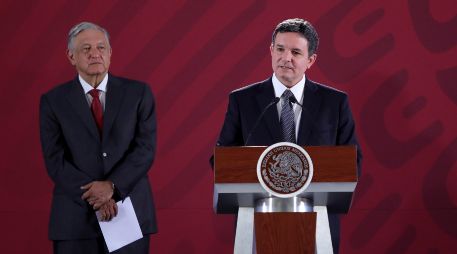 Tanto Pemex, como la Secretaría de Hacienda y todo el gabinete están tomando diversas acciones muy conducentes hacía el fortalecimiento de la empresa”, dijo García-Moreno Rodríguez. EFE / S. Gutiérrez