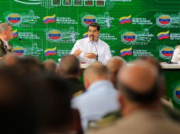 El presidente de Venezuela menciona que la telefonía china se queda en su país aunque Donald Trump no lo apruebe.  EFE / Prensa Miraflores