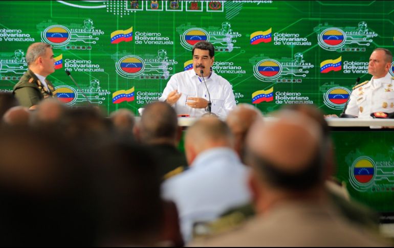 El presidente de Venezuela menciona que la telefonía china se queda en su país aunque Donald Trump no lo apruebe.  EFE / Prensa Miraflores