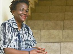 Cathy. La mujer originaria del Congo se siente agradecida con el trato que ha recibido en México. SUN