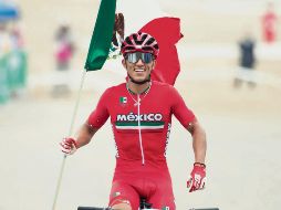 José Ulloa sorprendió en Lima al batir al favorito y darle a México el título panamericano en ciclismo de montaña. EFE / O. Barría