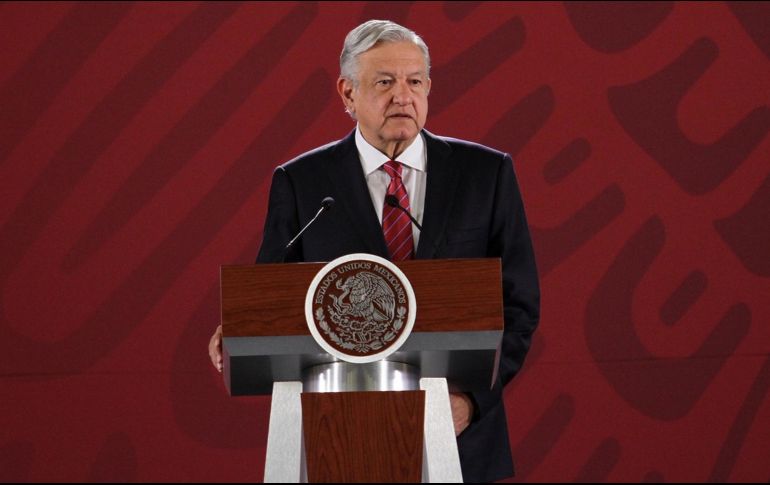Andrés Manuel López Obrador rechaza el informe de la Secretaría de Hacienda de que hay un subejercicio del gasto por 174 mil 484 millones de pesos. NTX / G. Granados