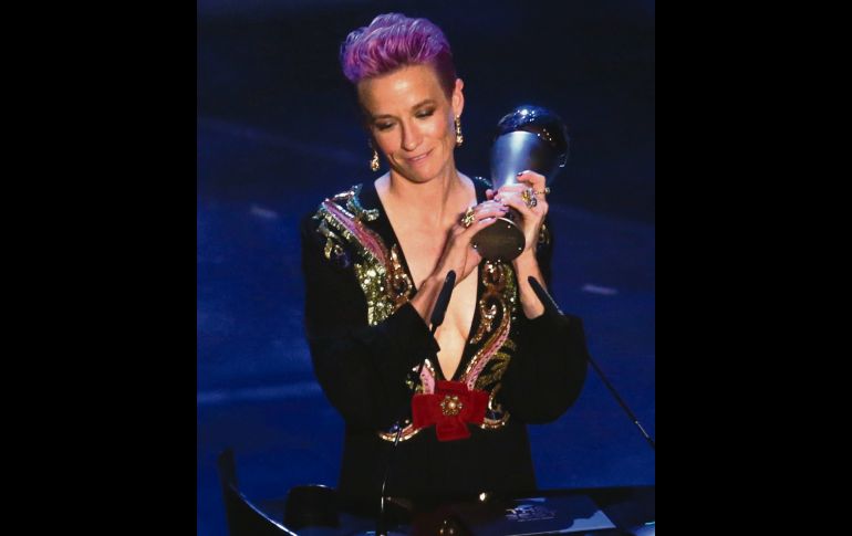 Megan Rapinoe, jugadora destacada del año con la Selección de EU. EFE