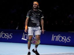 Vencedor del Next Gen, el Masters de la ATP para menores de 21 años hace un año en Milán, Tsitsipas está a un paso de lograr también el trofeo con los mayores. EFE / W. Oliver