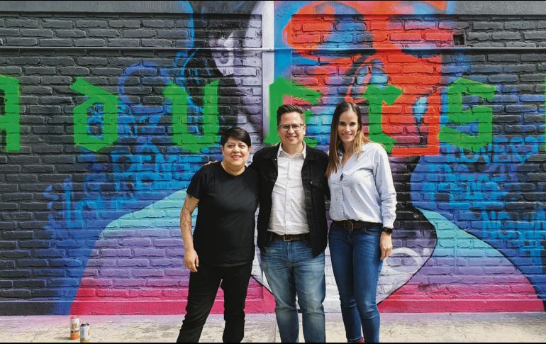 Organizadores de izquierda a derecha: Karla Delgadillo, Carlos Santoscoy y Corina Shenkel. EL INFORMADOR / N. Gutiérrez