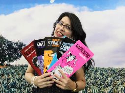 Victoria García. La directora de la revista Algarabía nos presume la nueva constelación de textos que se están presentando en la FIL. EL INFORMADOR/E. Barrera