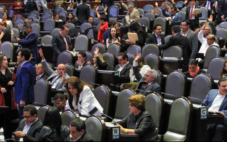 Legisladores durante la sesión ordinaria de este martes en San Lázaro, en Ciudad de México. NTX/J. Lira