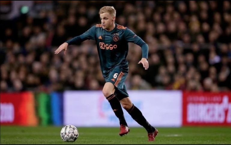 El mediocampista neerlandés Donny van de Beek, uno de los pilares del Ajax que sorprendió al mundo la temporada pasada. INSTAGRAM / @donnyvdbeek