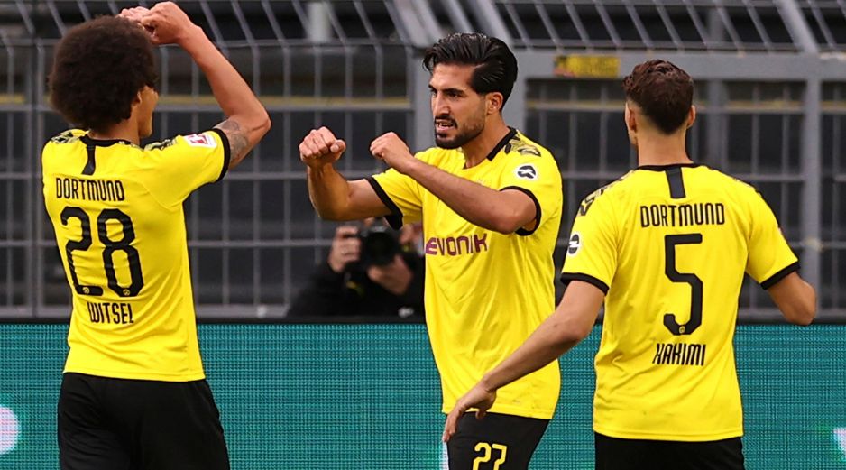 Emre Can sí aprovechó su oportunidad para adelantar al Dortmund con un embate preciso que se incrustó en la esquina inferior izquierda del guardameta Rune Jarstein. AP / L. Baron