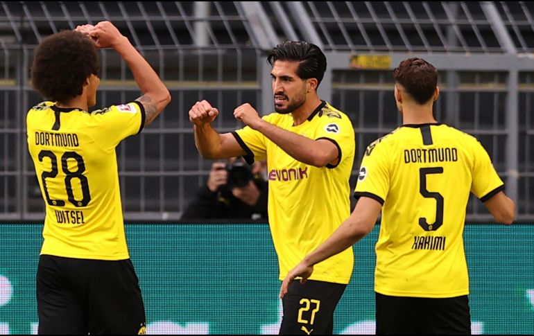 Emre Can sí aprovechó su oportunidad para adelantar al Dortmund con un embate preciso que se incrustó en la esquina inferior izquierda del guardameta Rune Jarstein. AP / L. Baron