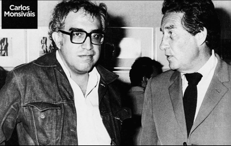 AUTORES. Carlos Monsiváis y Octavio Paz, en una imagen proporcionada por la familia Monsiváis. CORTESÍA