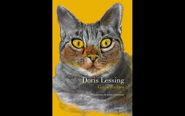 Portada. “Gatos ilustres” de Doris Lessing, publicado por Lumen en esta edición de 2016.