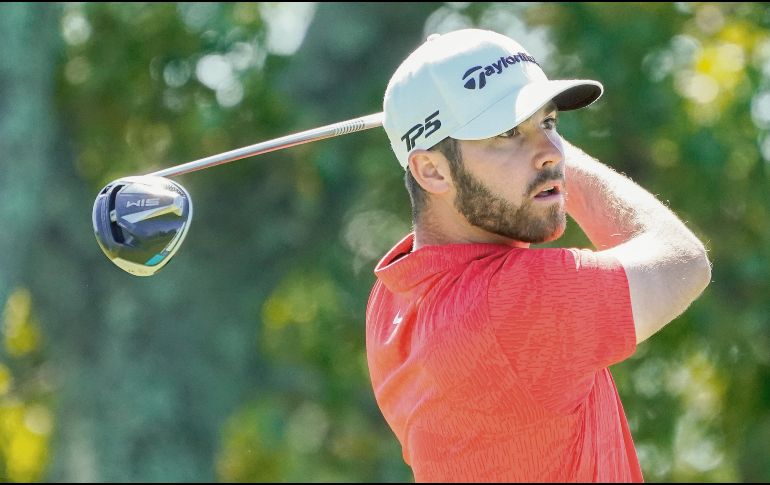 INESPERADO. El joven de 21 años es el líder del torneo Major con -5, luego de tres rondas. AP