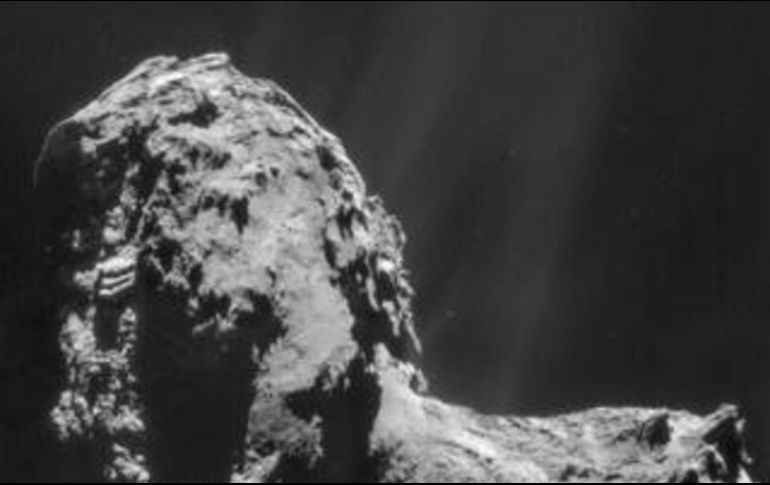 El cometa 67P / Churyumov-Gerasimenko captado el  20 de noviembre de 2014. ESPECIAL / nasa.gov