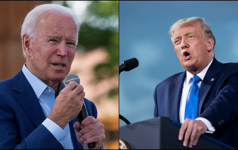 Joe Biden y Donald Trump se enfrentarán en el primer debate presidencial. EFE