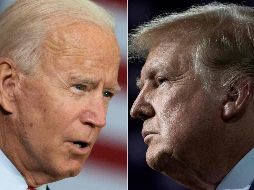 El demócrata Joe Biden y Donald Trump, republicano y actual mandatario que busca la reelección. AFP/J. Watson