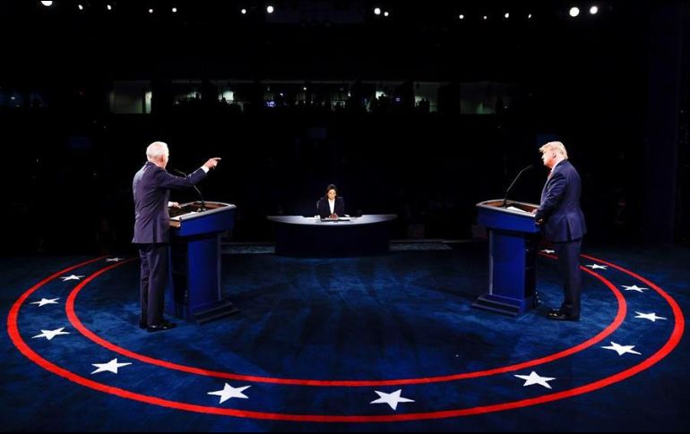 Este debate luce como la mejor oportunidad de Trump para modificar el rumbo de las elecciones. EFE/J. Bourg