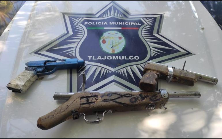 Con los artefactos, los sujetos fueron entregados a la Fiscalía General de la República. ESPECIAL