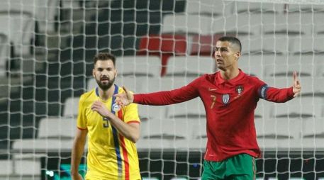 CR7 marcó el sexto gol del encuentro al minuto 85. EFE/A. Cotrim
