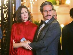 Vera Farmiga y Tony Dalton. Así lucen los actores durante las grabaciones de “Hawkeye”. CORTESÍA