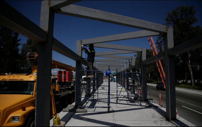 Según las autoridades, la construcción de las estaciones tiene 26.4% de avance. EL INFORMADOR/F. Atilano