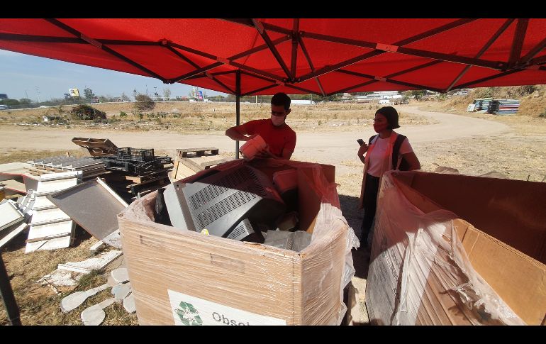 Para la recolección los activistas se aliaron con empresas de reciclaje de todo tipo de material. EL INFORMADOR/ G. Gallo