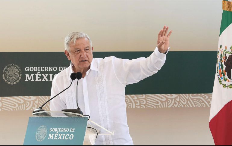 López Obrador encabezó este sábado la supervisión de los trabajos del Tramo 2 del Tren Maya. EFE/ Presidencia de México