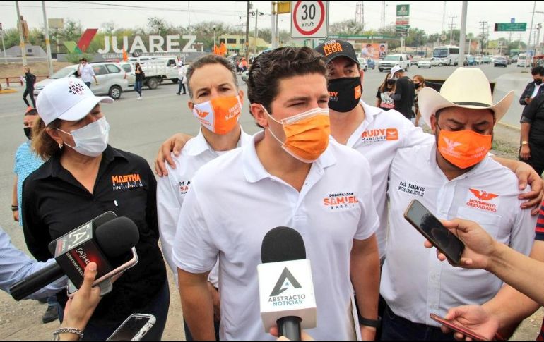 Samuel García aseguró que la difusión del video muestra que Adrián de la Garza está desesperado por su desventaja en las elecciones. TWITTER/@samuel_garcias
