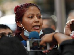 Marisol Tapia dijo hoy que presentará una denuncia contra quien resulte responsable del accidente que causó la muerte de su hijo. EFE/J. Méndez
