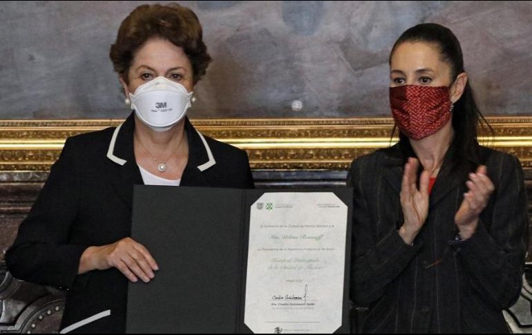 Dilma Rousseff destacó que México y Brasil son naciones fundamentales para el desarrollo e integración de Latinoamérica. EFE/Gobierno de la Ciudad de México