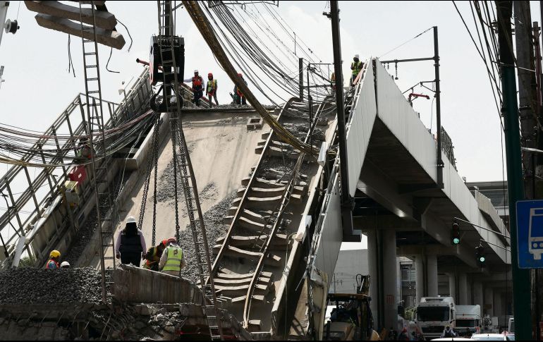 El 3 de mayo colapsó una parte de la Línea 12 del metro de la Ciudad de México. AP/M. Ugarte
