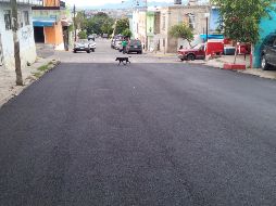 Aspecto renovado de una calle en Huentitán. ESPECIAL