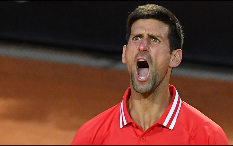 Djokovic, número uno mundial y defensor del título en la capital italiana, venció en la segunda semifinal al local Lorenzo Sonego. EFE / E. Ferrari