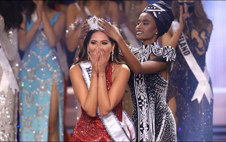 Andrea Meza se convirtió en la tercera mexicana en ganar la corona de Miss Universo. AFP / R. Varela