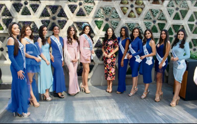 PREPARADAS. Las representantes de diversos municipios, listas para ir por la corona de Miss Jalisco. CORTECÍA
