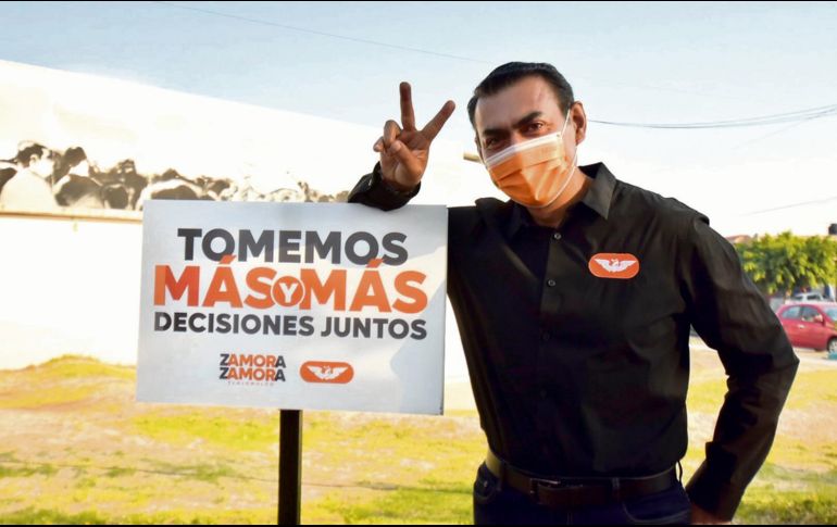 Salvador Zamora busca la reelección en Tlajomulco. ESPECIAL