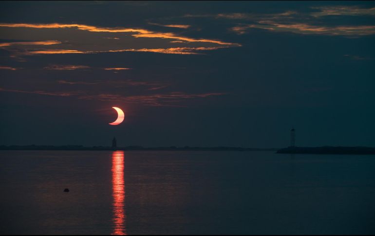 Delaware también es testigo del eclipse solar parcial.  ESPECIAL / NASA