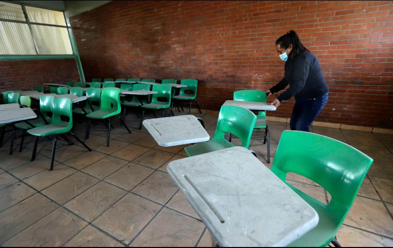 La secretaria de Educación Pública, Delfina Gómez Álvarez, informó que hasta el momento se tiene registrado de 3.5% a 2% de deserción escolar. SUN