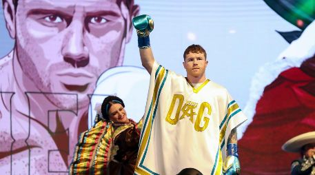 Saúl Álvarez participó por primera ocasión en un torneo oficial de la gira de ascenso del PGA Tour. Imago7 / Ed Mulholland / Matchroom.